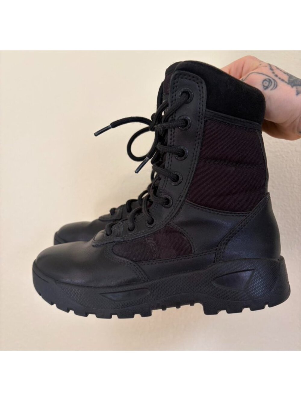 RG Response Gear Black Mid-Calf Tactical Boots Slip resistant size 7.5 womens